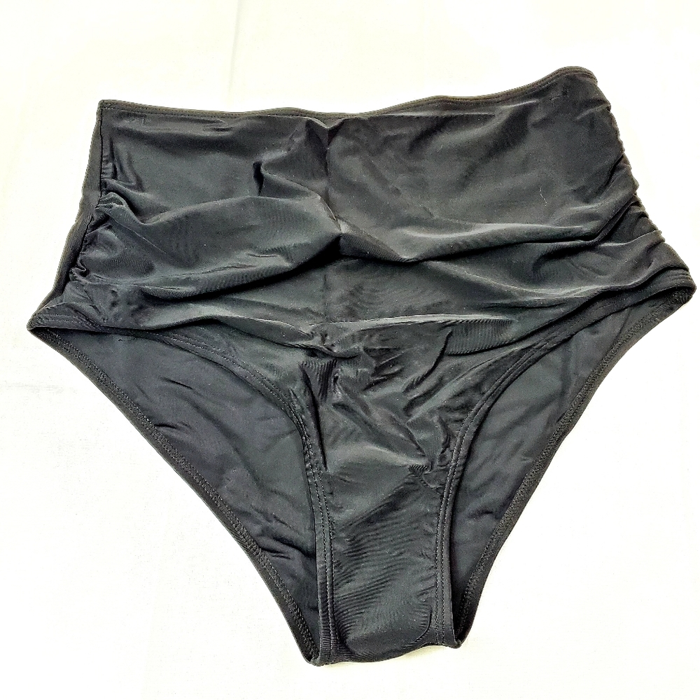 High Waisted Bikini Bottom Lg NWOT